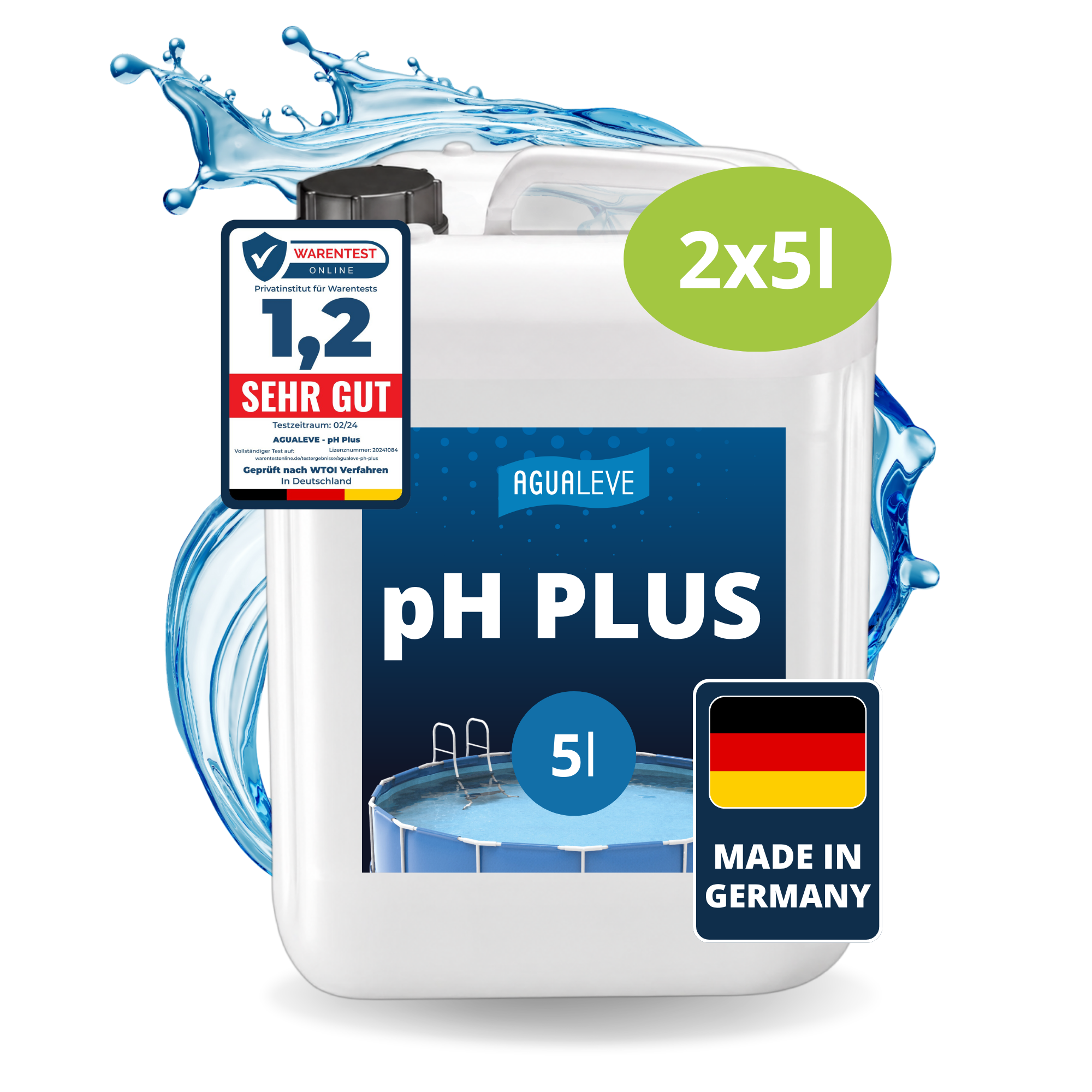 pH Plus flüssig Pool