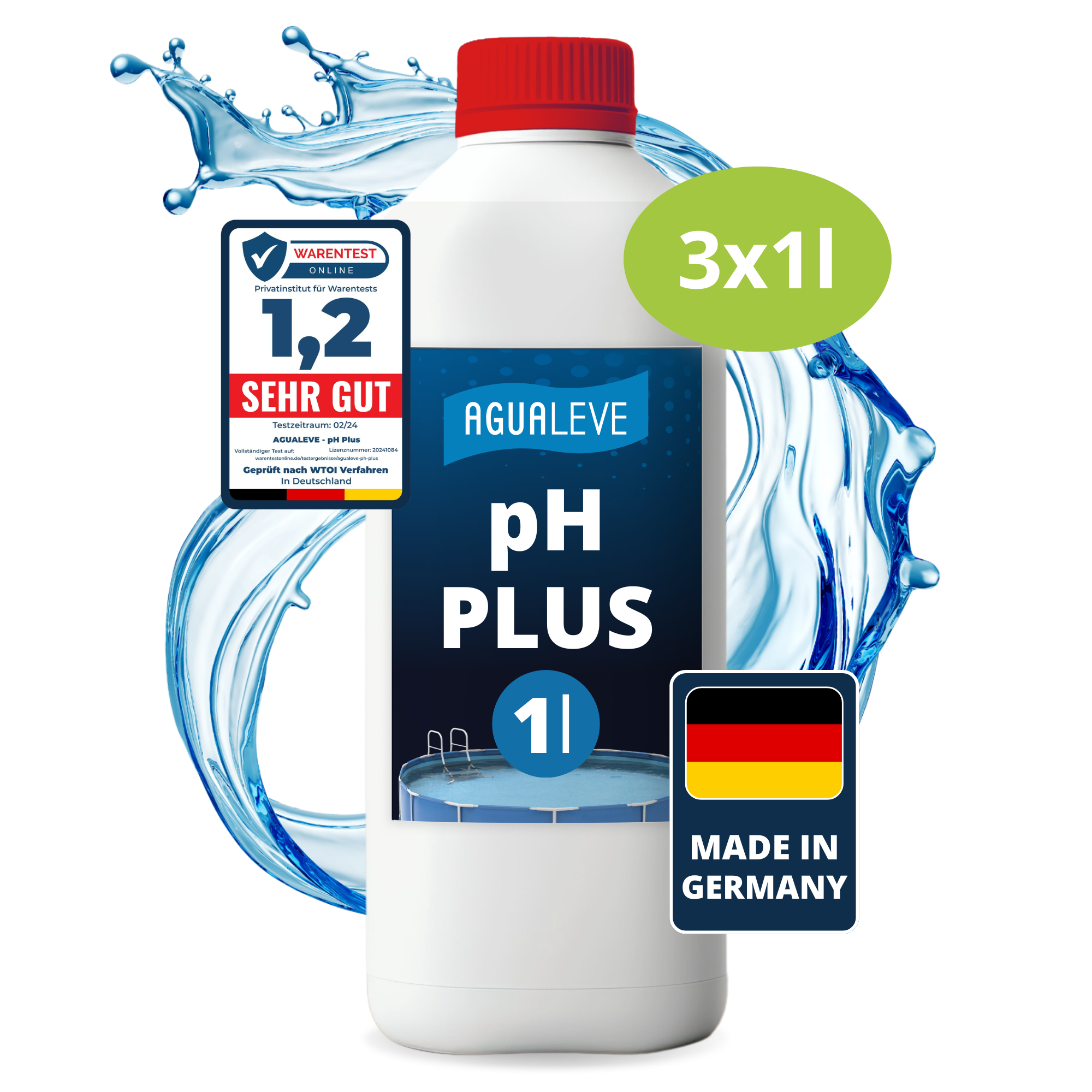 pH Plus flüssig Pool