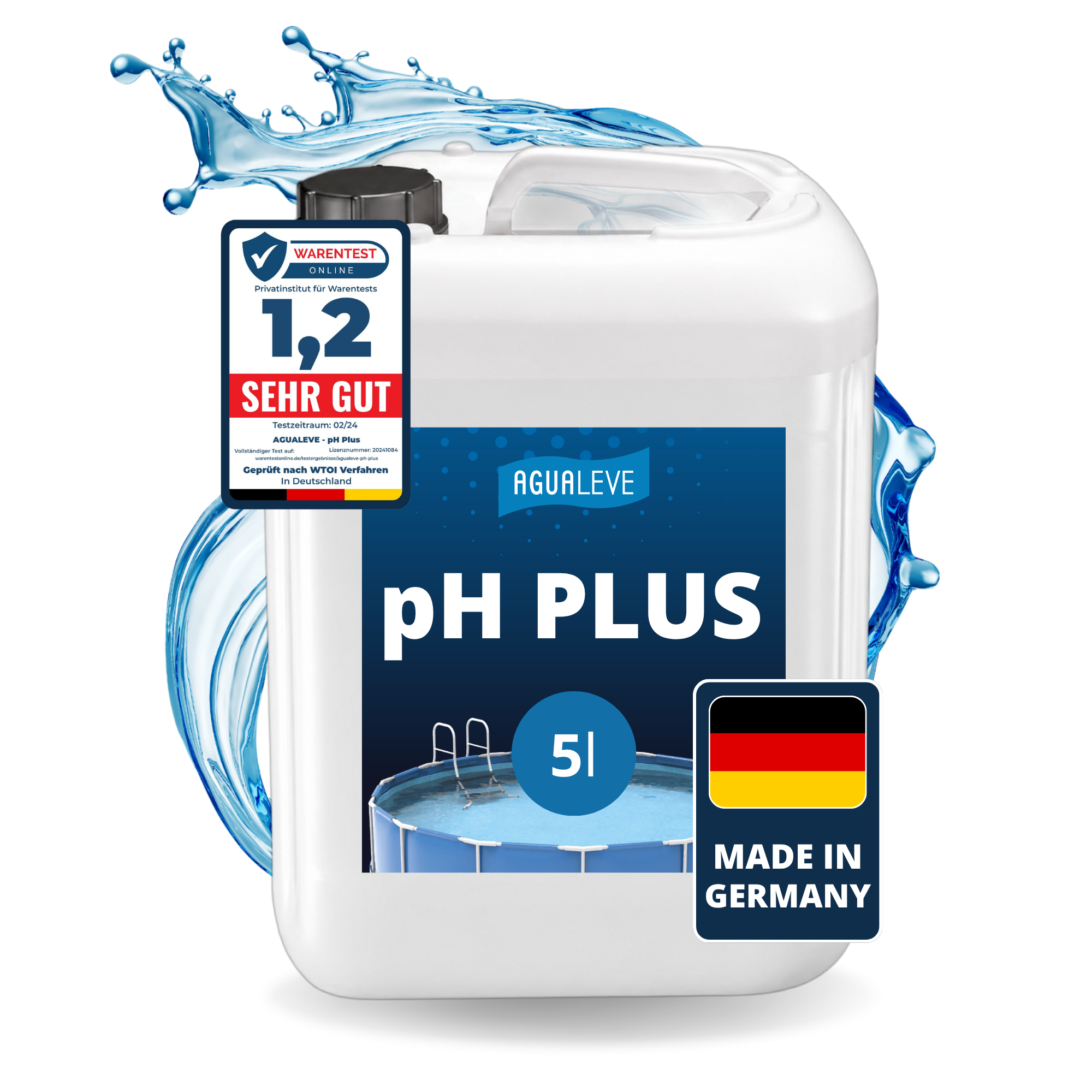 pH Plus flüssig Pool