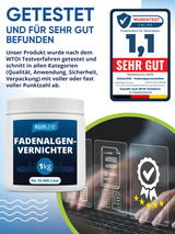 AGUALEVE® Fadenalgenvernichter 1kg *NEU* | extrem effektiv gegen Fadenalgen | perfekt für Fischteiche geeignet | Markenqualität Made in Germany | für 33.000 Liter Teichwasser | mit Note 1,2 getestet