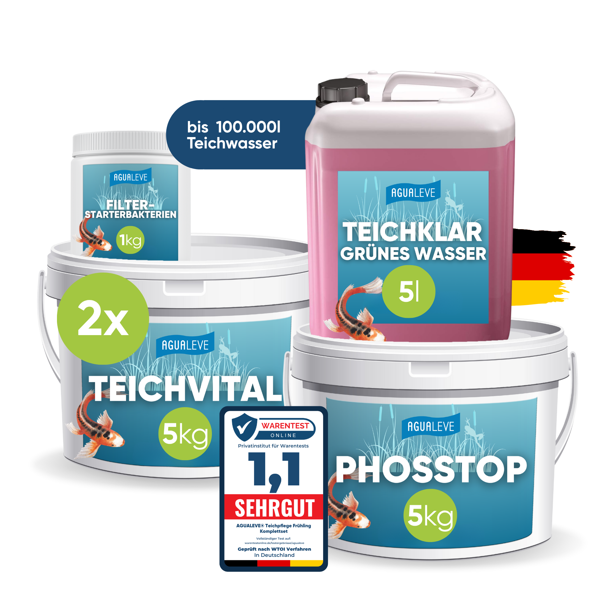 Teichpflege Frühling Premium Komplettset