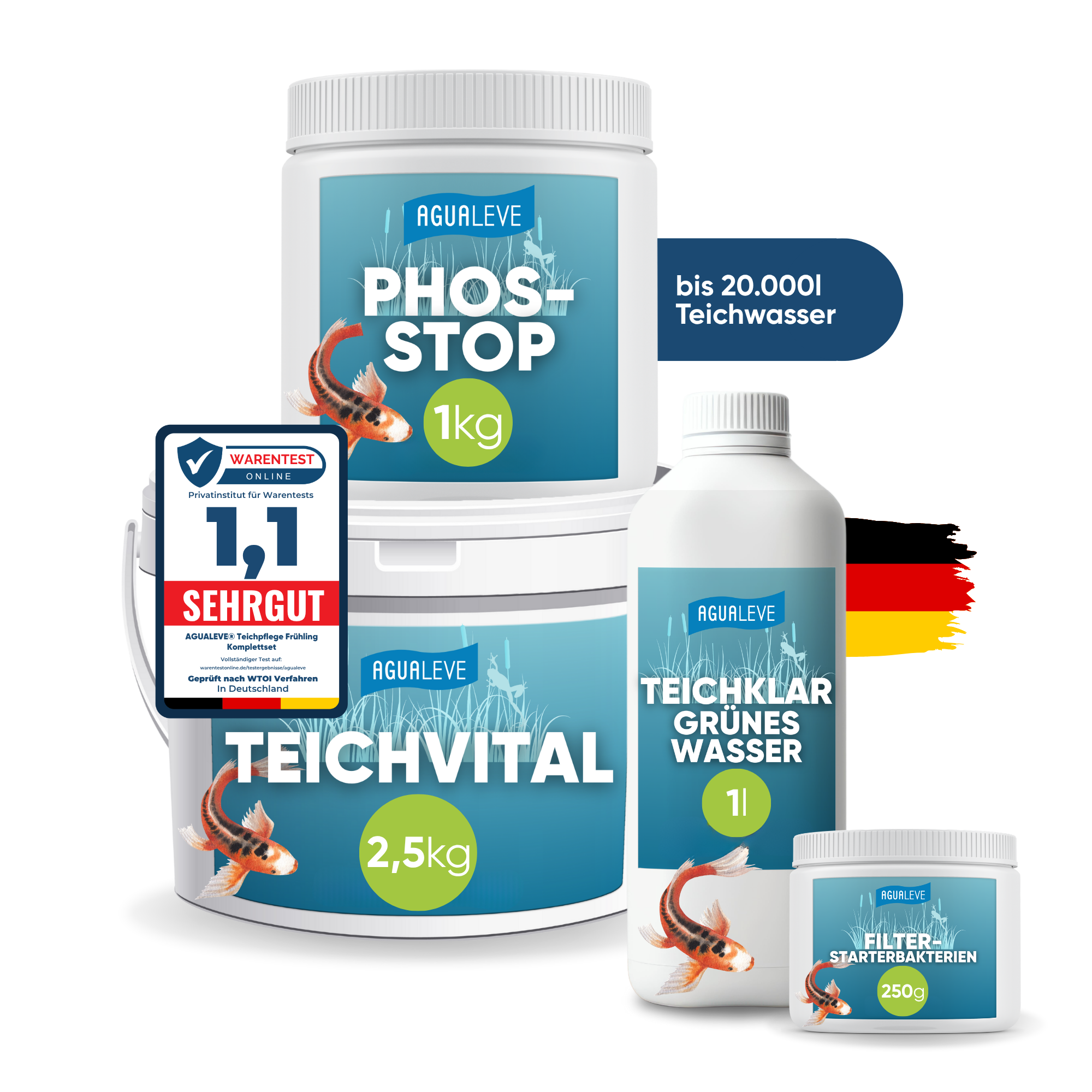 Teichpflege Frühling Premium Komplettset
