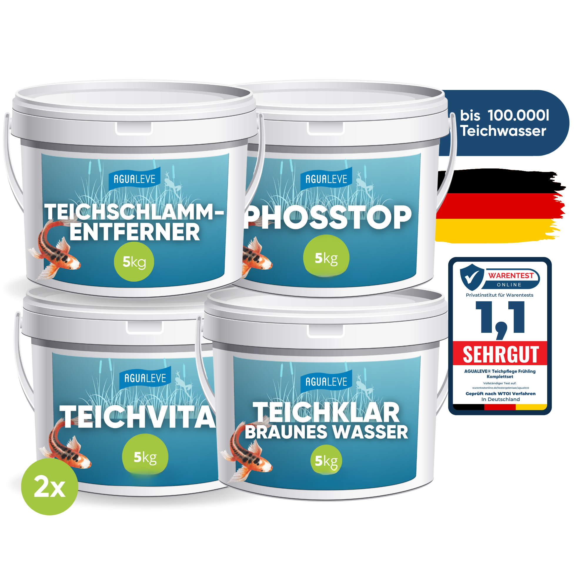 Teichpflege Herbst Premium Komplettset