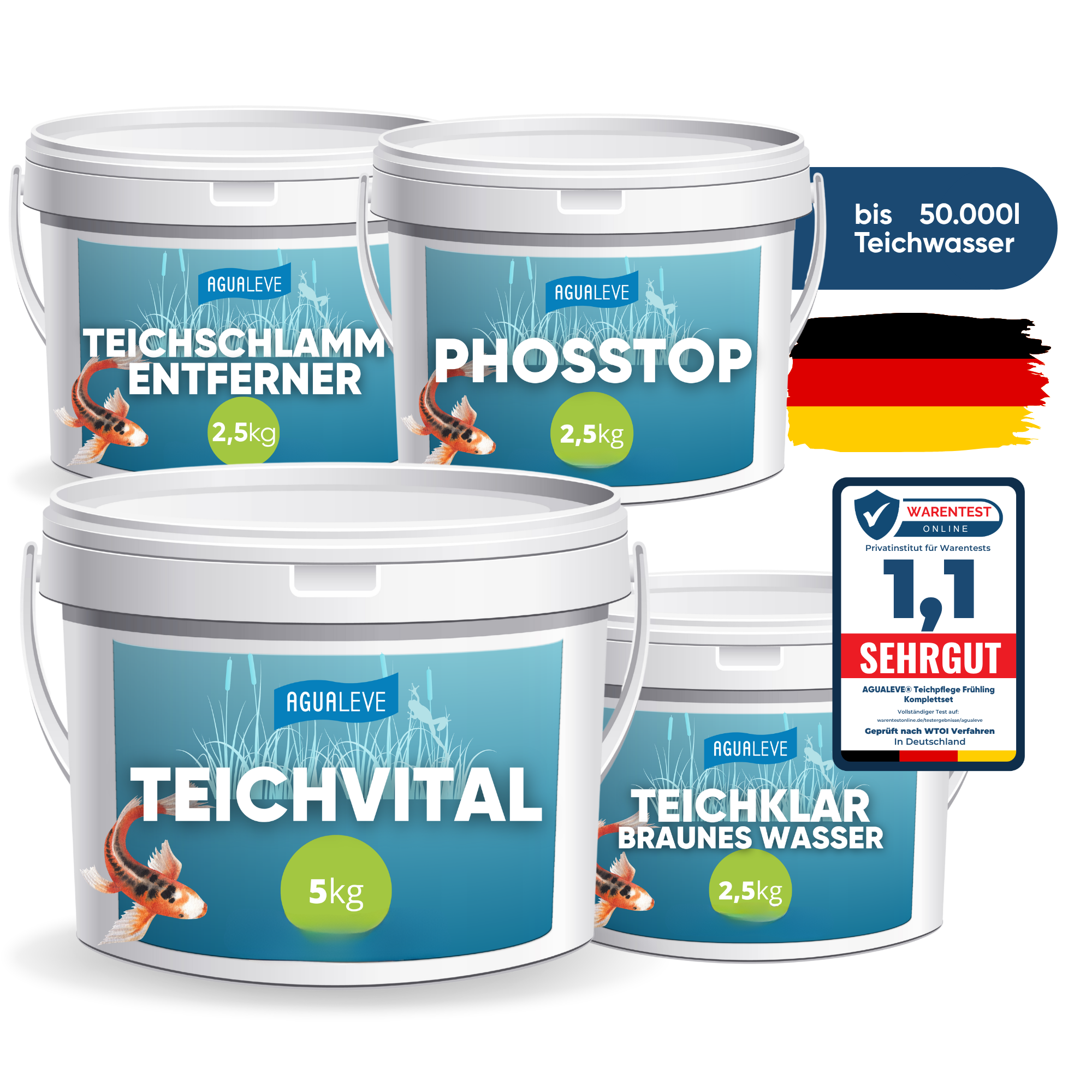Teichpflege Herbst Premium Komplettset