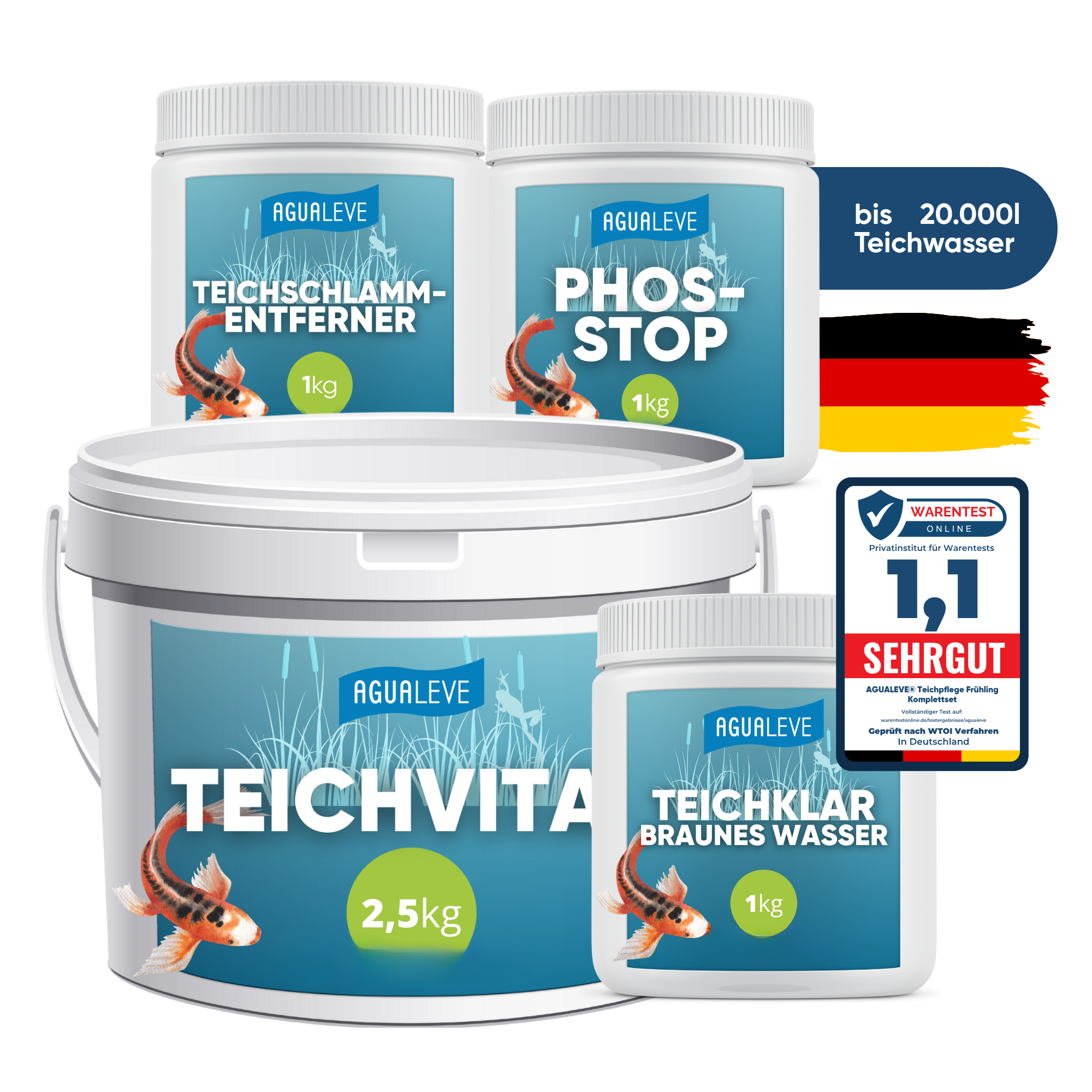 Teichpflege Herbst Premium Komplettset