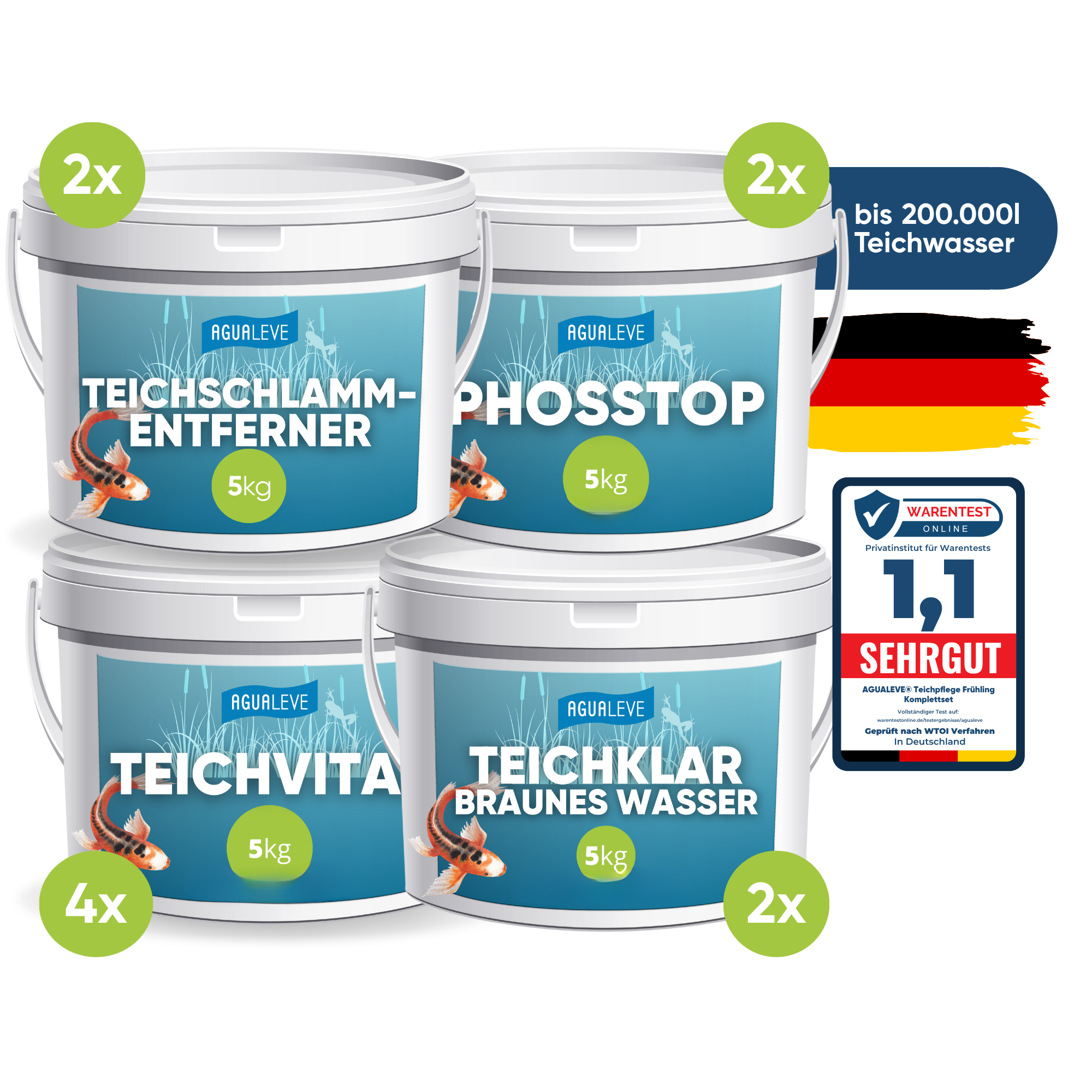 Teichpflege Herbst Premium Komplettset