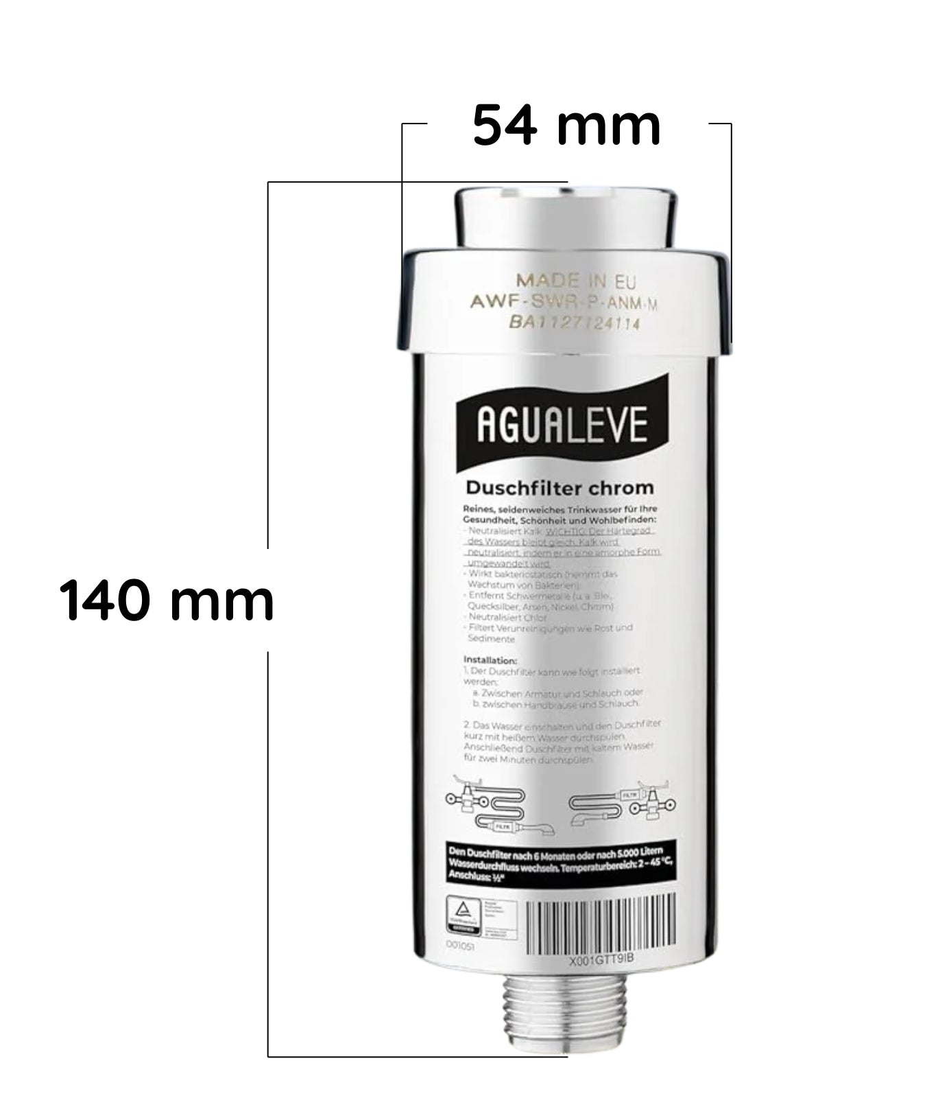 Duschfilter gegen Kalk, Schwermetalle & mehr