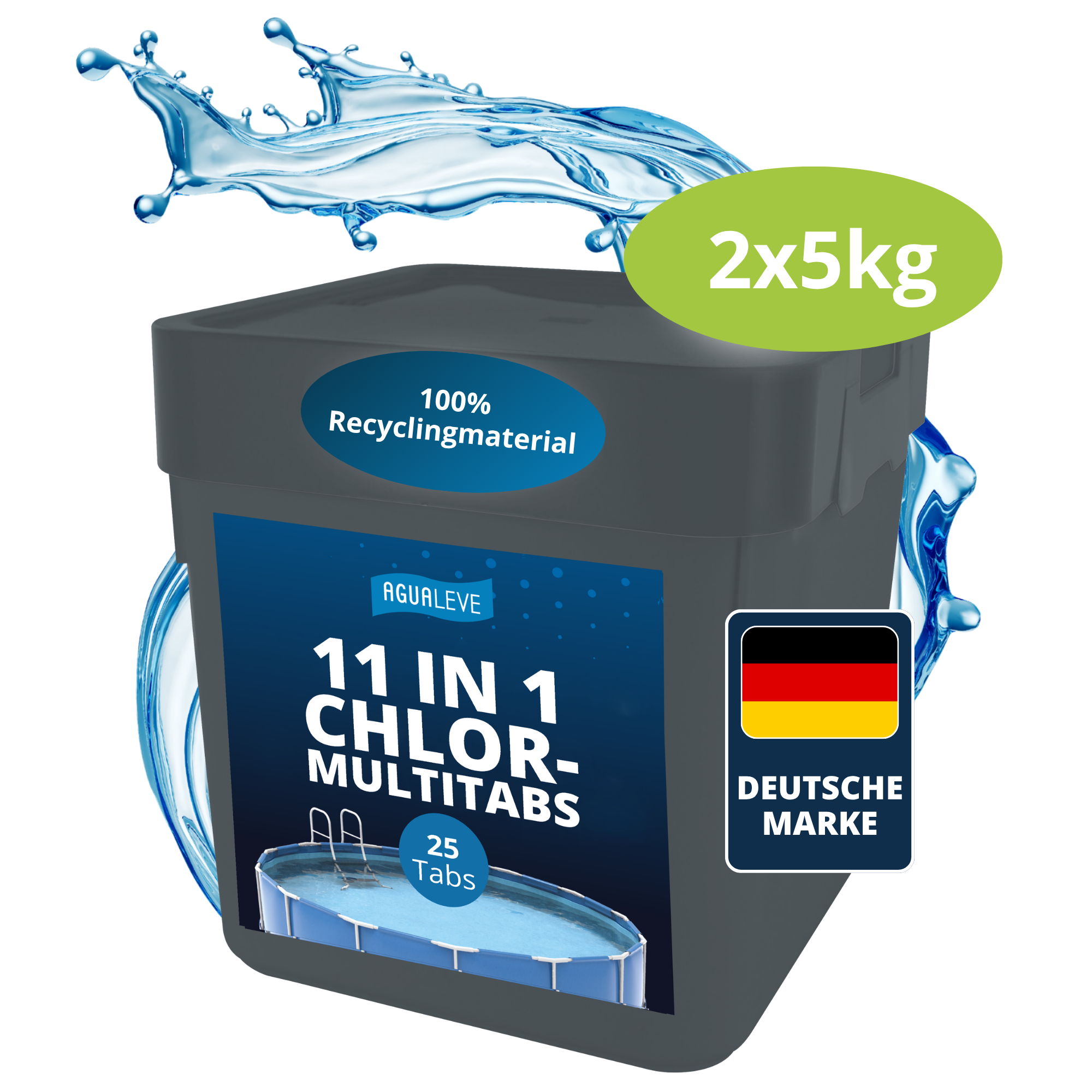 11 in 1 Chlor Multitabs 200g langsamlöslich Pool