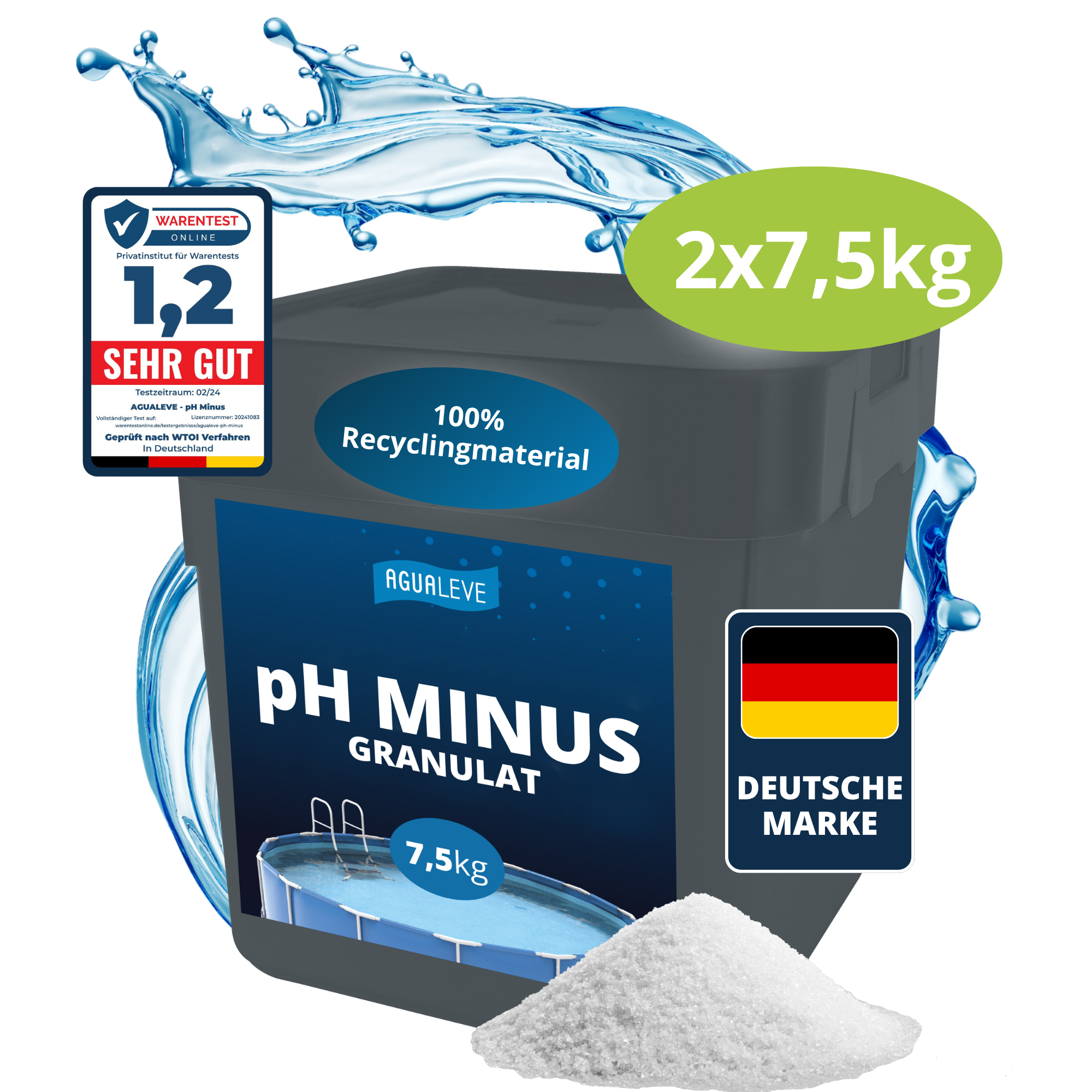 pH Minus Granulat Pool