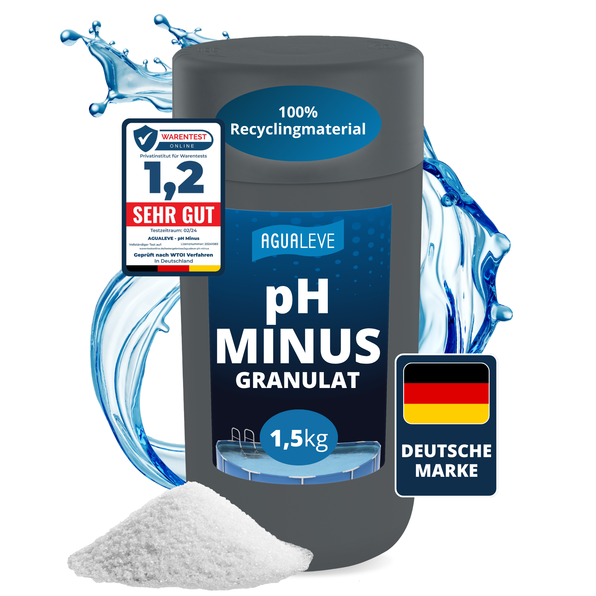 pH Minus Granulat Pool