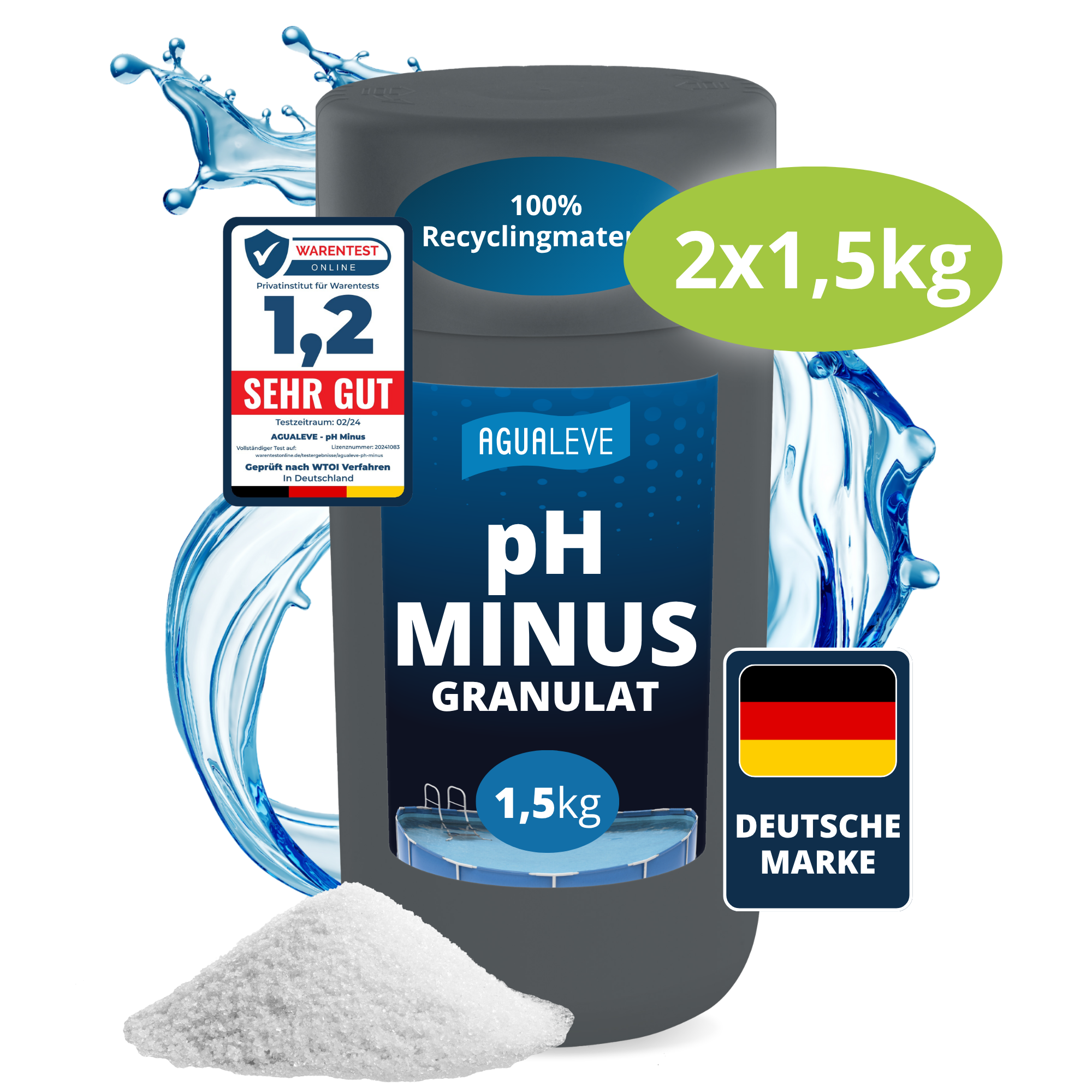 pH Minus Granulat Pool