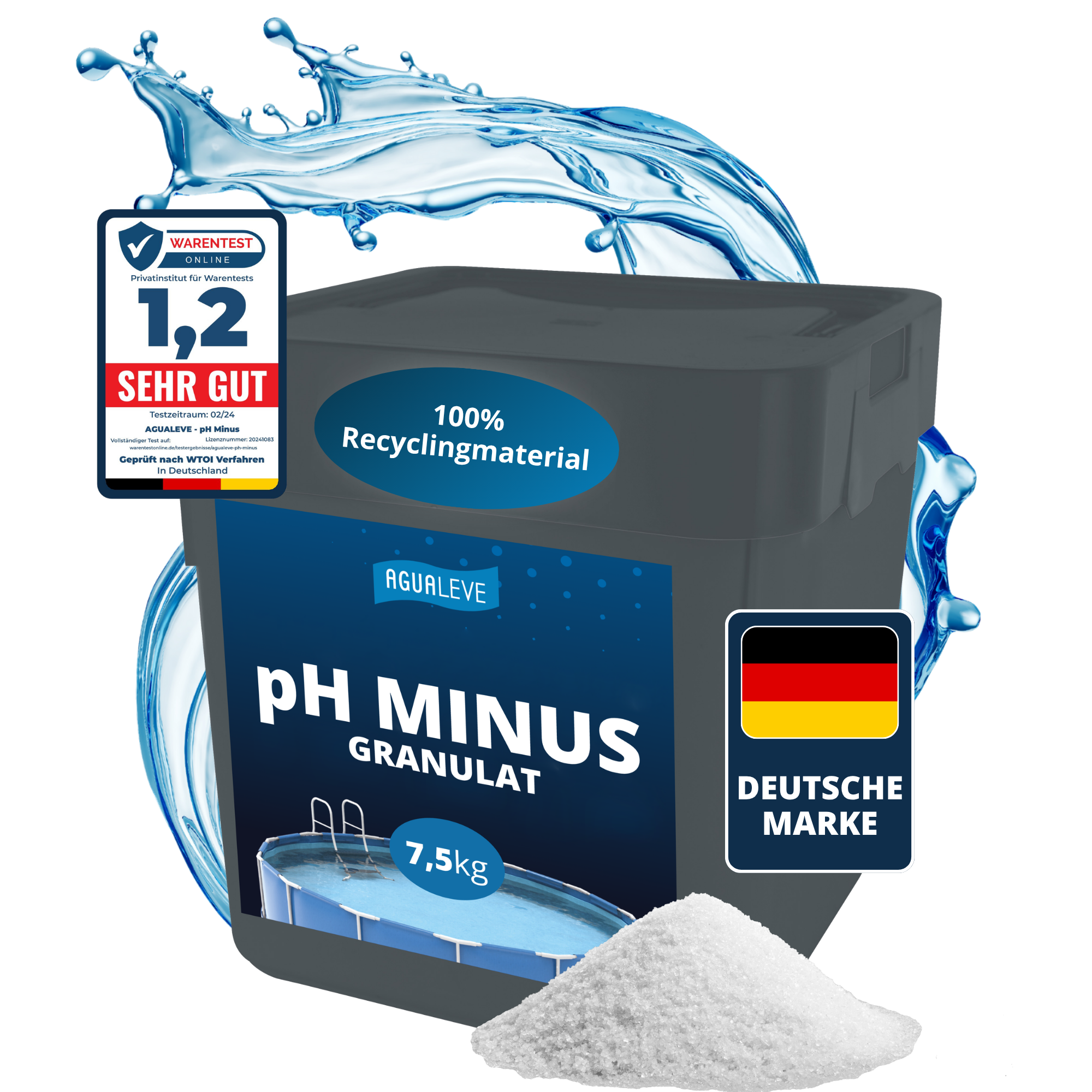 pH Minus Granulat Pool