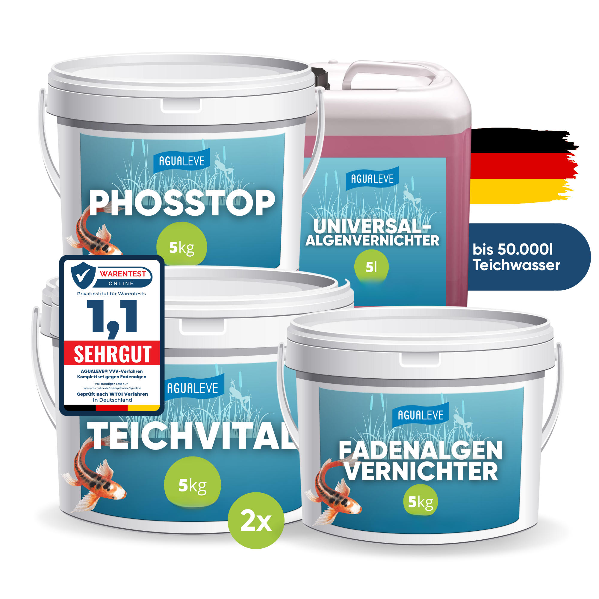 Teichpflege Sommer Premium Komplettset