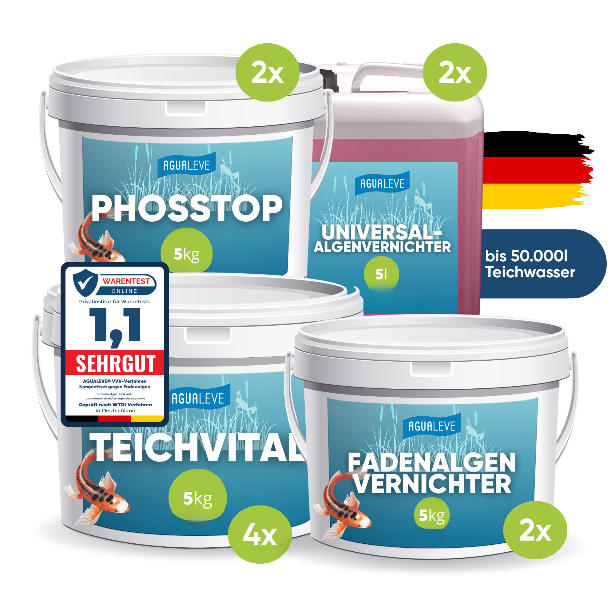 Teichpflege Sommer Premium Komplettset