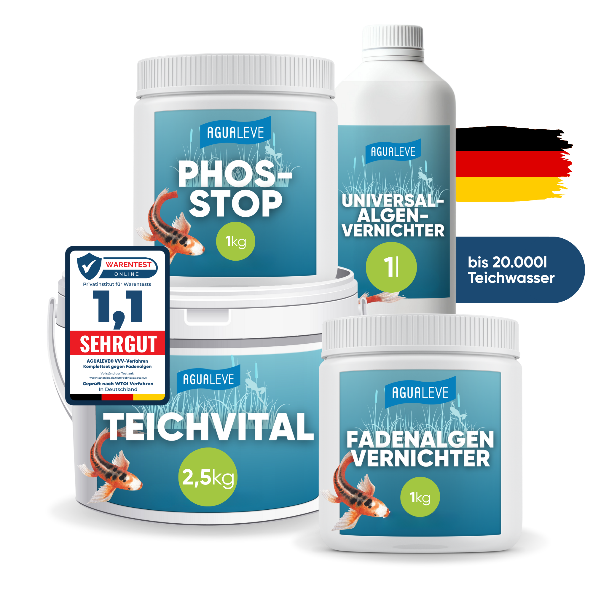 Teichpflege Sommer Premium Komplettset