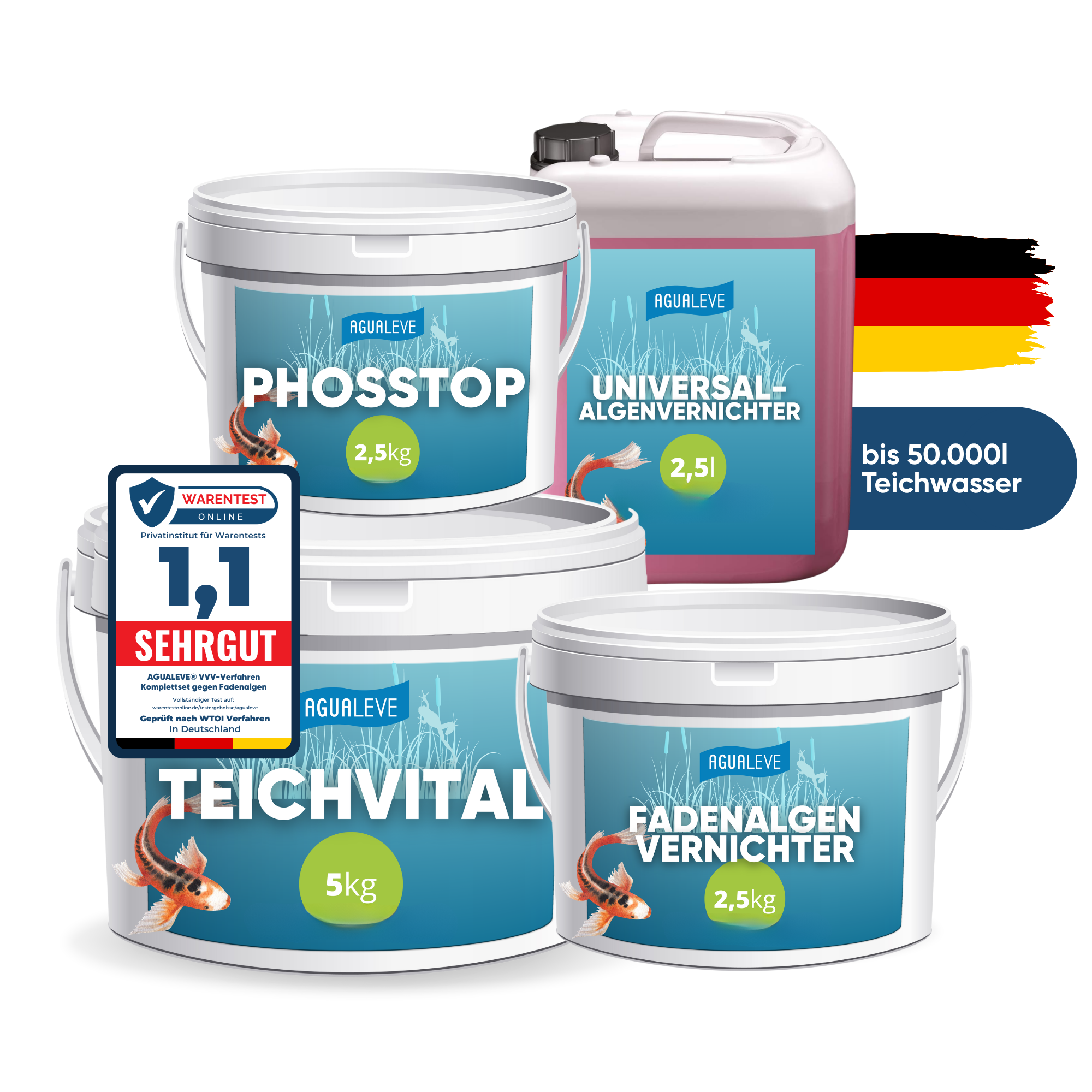 Teichpflege Sommer Premium Komplettset