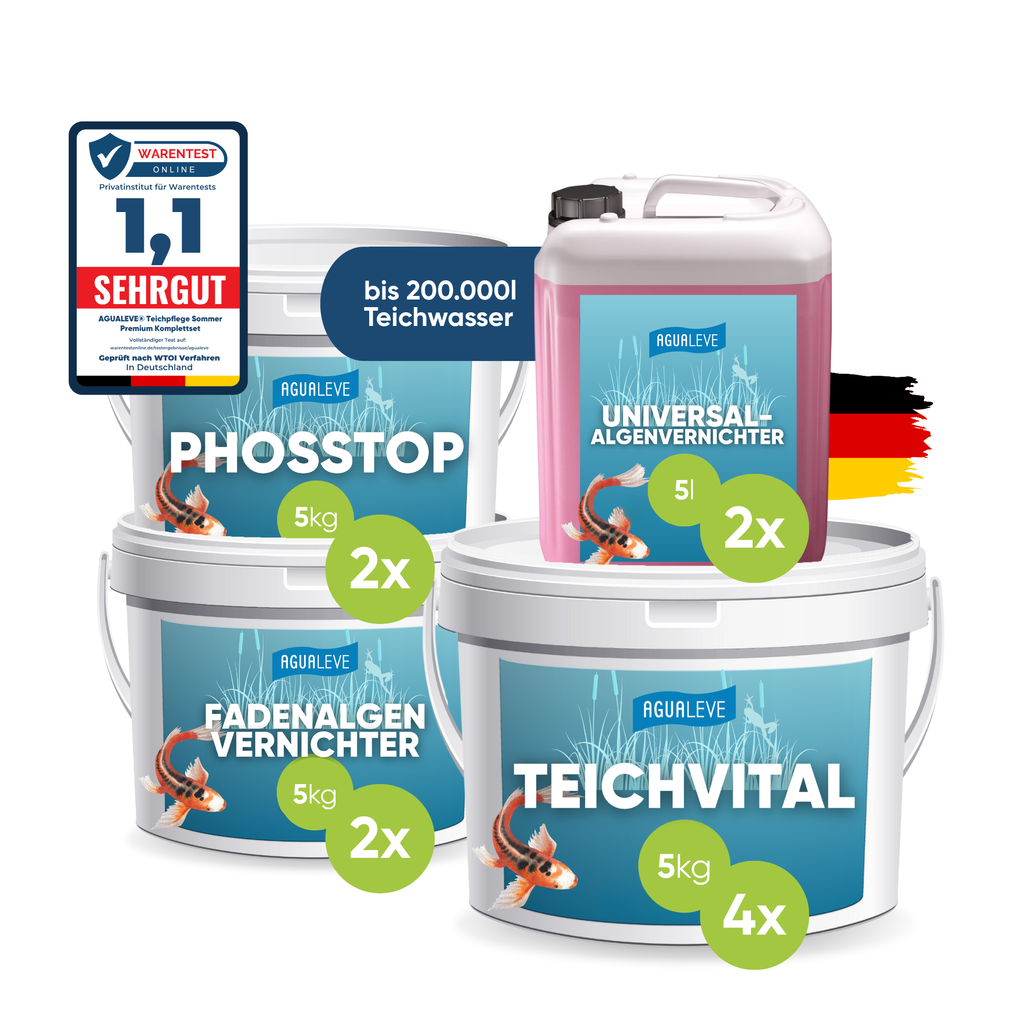 Teichpflege Sommer Premium Komplettset